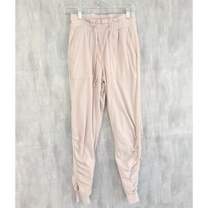 Lululemon Beyond The Studio Lined Pants Womens Sz 4 Jogger Pink Activewear READ